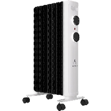 Радиатор масляный Royal Clima Laggio Nero ROR-LN7-1500M белый, 20 м², 1500 Вт, термостат