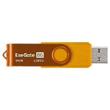 USB-флеш накопитель Exegate EX302062RUS Jet Ultra 64GB жёлтый (USB3.0/=USB3.1 Gen1/=USB3.2 Gen1 5Gbps, пластик/металл)