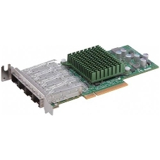 Плата коммуникационная SuperMicro 4-port 10Gbe Standard LP with SFP+, Intel XL710-AM1