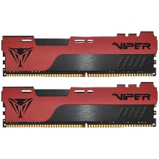 Оперативная память Patriot Viper Elite II, DDR4, 16GB (2x8 GB), 3200 MHz, CL18, DIMM, радиатор, красный, черный