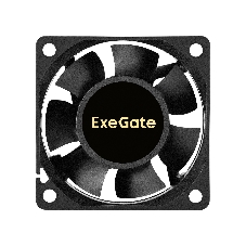 Вентилятор 12В DC ExeGate ExtraSilent ES06025S2P (60x60x25 мм, Sleeve bearing (подшипник скольжения), 2pin, 2500RPM, 17dBA)