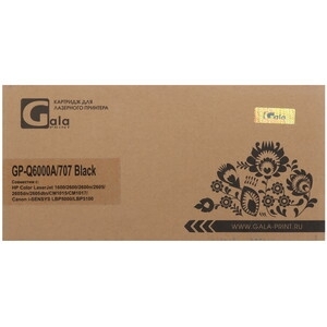 Картридж лазерный GalaPrint GP-Q6000A/707 для принтеров HP CLJ 1600/2600n/2600dn/2600dtn/2605DN/2605DTN/CM1015MFP/CM1017MFP Canon Laser Shot LBP5000/5100 черный 2500 копий