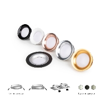 Корпус светильника C7622 SBK черный песок D92*H25mm MR16 GU5.3