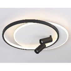 Светильник Ambrella light FL5137/2+2 WH/BK белый/черный 66W 3000K/4200K/6400K+4200K 500*420*130 (ПДУ ИК)