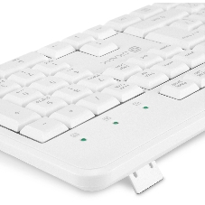 Клавиатура Oklick K225W беспроводная, радиоканал, белый