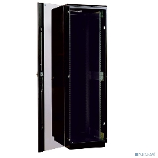 Шкаф телекоммуникационный напольный 42U (600x1000) дверь стекло (3 места), черный