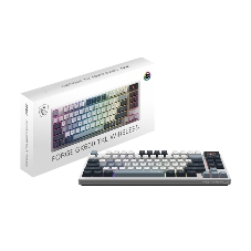 Клавиатура MSI Forge GK600 гибридная, Bluetooth, радиоканал, белый