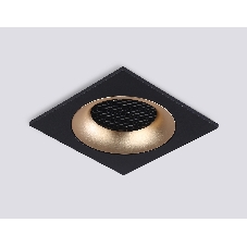 Светильник встраиваемый Ambrella light TN102730 BK/GD черный/золото GU5.3 92*92*23