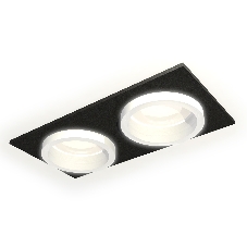 Комплект встраиваемого светильника Ambrella light XC6526064 SBK/FR черный песок/белый матовый MR16 GU5.3 (C6526, N6245)