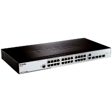Коммутатор D-Link DES-3200-28/C1A, 24×100 Мбит/с + 2×1 Гбит/с Combo, управляемый