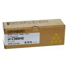 Картридж лазерный Ricoh SP C360HE желтый для SP C360DNw/SP C360SNw/SP C360SFNw/SP C361SFNw 6000 страниц.