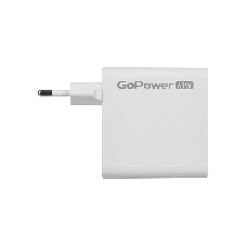 Сетевое зарядное устройство GOPOWER 1USB+2TYPE-C 65W QC3.0 GAN белый