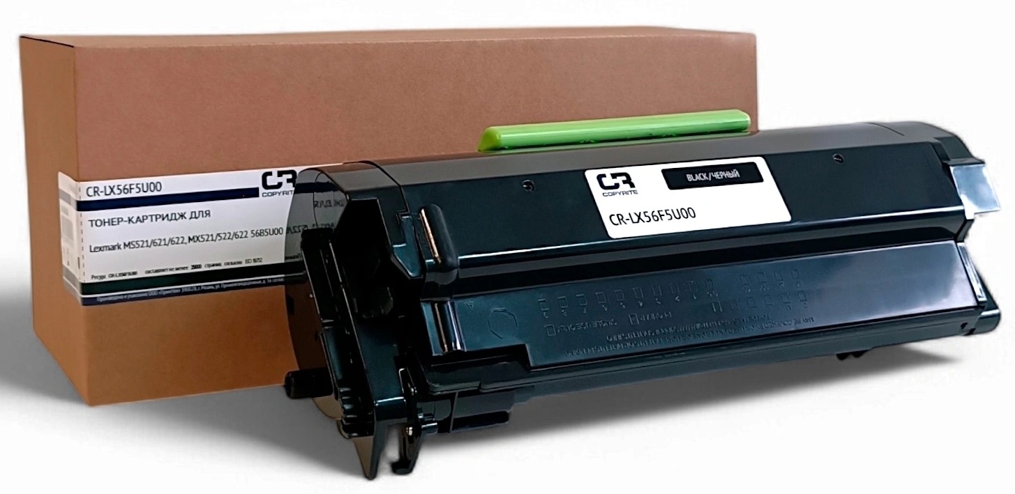 Картридж лазерный CopyRite CR-LX56F5U00 56B5U00 черный (25000 стр.) для Lexmark MS421/521/621/622/MX421/521/522/622
