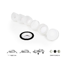 Корпус светильника C7622 SBK черный песок D92*H25mm MR16 GU5.3