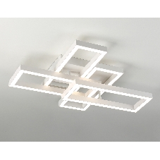 Потолочный светодиодный светильник Ambrella light FA1001/2+2 WH белый 65W 3000K-6400K 550*453*130 (ПДУ ИК)