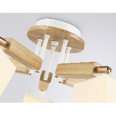 Светильник Ambrella light TR9518/5 WH/GD/FR белый/золото/белый матовый E27*5 max 40W D670*260