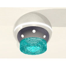 Светильник Ambrella Light XS1104020 PSL/BL серебро полированное/голубой MR16 GU5.3 LED 3W 4200K (C1104, N7194)
