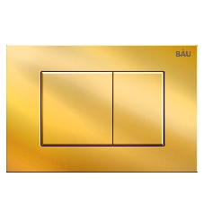 Инсталляция BAU PRO для подвесного унитаза, клавиша смыва BAU Stil, золото