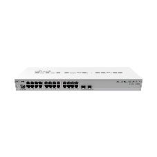 Коммутатор MikroTik CRS326-24G-2S+RM, 24×1 Гбит/с + 2×10 Гбит/с SFP+, управляемый