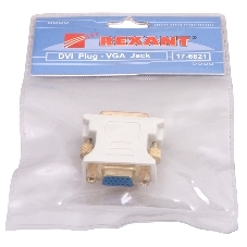 Переходник Rexant шт.DVI - гн.VGA GOLD