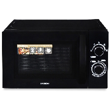 Микроволновая печь Hyundai HYM-M2063 черный, 20 л, 700 Вт, переключатели - поворотный механизм