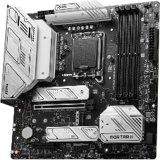 Материнская плата MSI MAG B760M MORTAR WIFI II, LGA 1700, Intel B760, 4xDDR5, 4xSATA, 3xM.2, 1xPCIe 5.0 x16, 1xPCIe 4.0 x4, 1xHDMI, 1xDP, 1xUSB Type-C, 1x2.5Gb LAN, 3xUSB-A 2.0, 3xUSB-A 3.2 Gen 2, 5x3.5 мм, 7.1, mATX