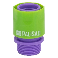 Соединитель пластмассовый быстросъемный Palisad внешняя резьба 3/4