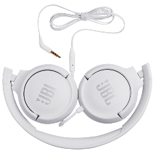 Проводные наушники JBL Tune 500 белый, накладные, Jack 3.5 мм, складная конструкция