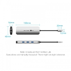 Мультифункциональный хаб Vention USB Type C 8 в 1