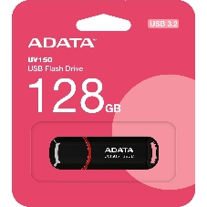 Флешка USB ADATA UV150 (AUV150-128G-RBK), 128Gb, USB 3.0, R/W 100/30, черный