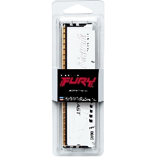 Оперативная память Kingston Fury Beast, DDR5, 16Gb (1x16GB), 5600MHz, CL40, DIMM, радиатор, белый