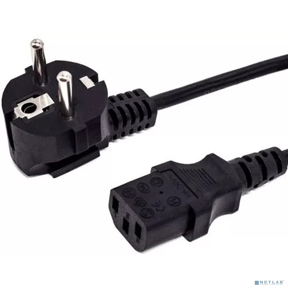 Кабель питания Filum FL-PC6-EU-C13-1M CEE 7/7- С13, 3х0.5мм?, 220В, 6A, чёрный, 1 м.