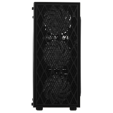 Компьютерный корпус Miditower ExeGate EVO-8243-EVO800 (ATX, БП EVO800RGb с вент. 12 см, 2хUSB+1хUSB 3.0, черный, 3 вент. с RGb подсветкой, боковая панель - закаленное стекло)