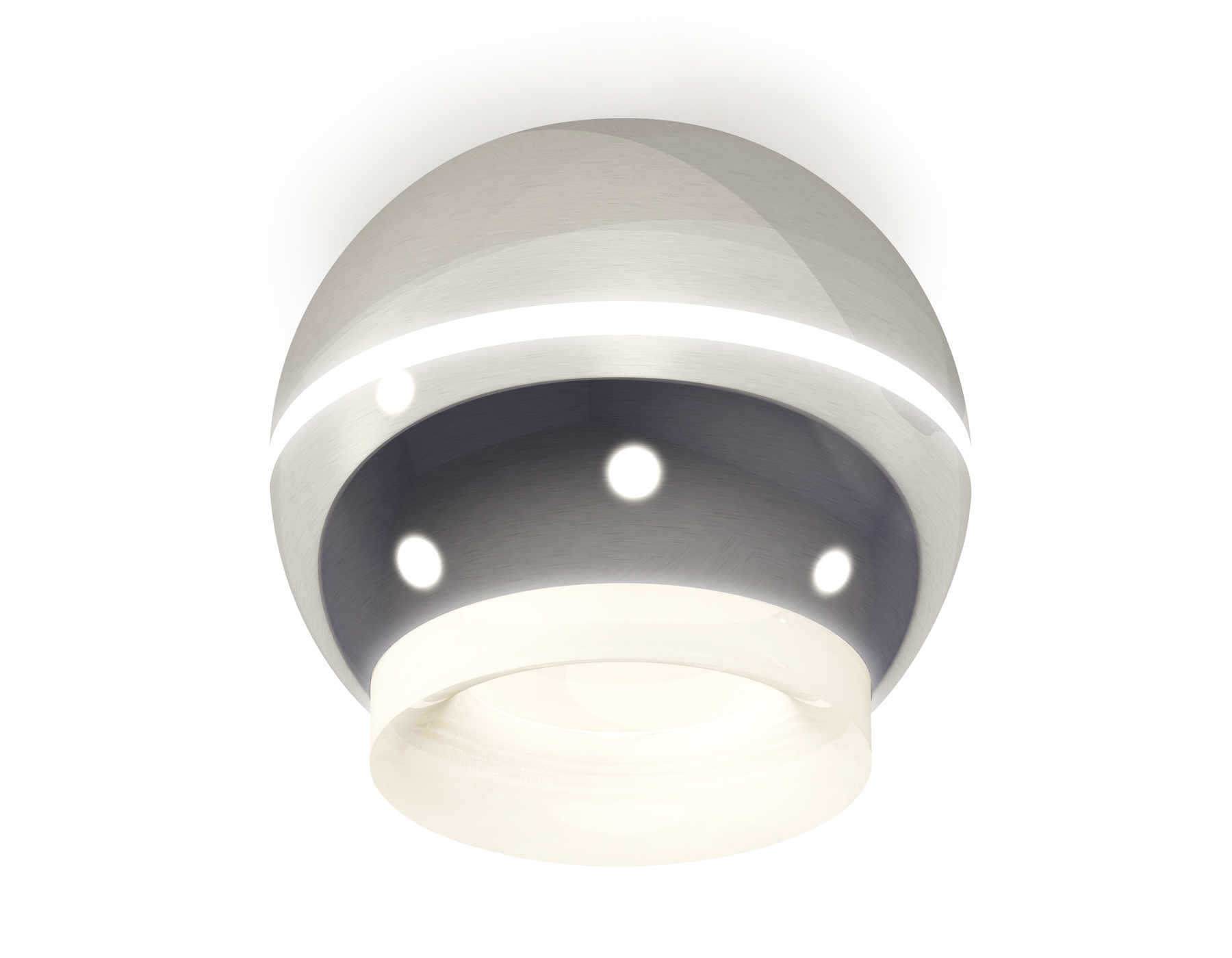 Светильник Ambrella Light XS1104030 PSL/FR серебро полированное/белый матовый MR16 GU5.3 LED 3W 4200K (C1104, N7165)