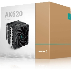 Кулер для процессора DEEPCOOL AK620 черный, 120 мм, алюминий/медь, 1850 об/мин, 28 дБ, 4 pin, 260 Вт, 162 мм