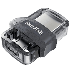 Флешка USB SanDisk Ultra Dual OTG (SDDD3-128G-G46), 128Gb, m3.0/USB 3.0, R/W 100/40, черный