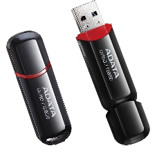 Флешка USB ADATA UV150 (AUV150-128G-RBK), 128Gb, USB 3.0, R/W 100/30, черный