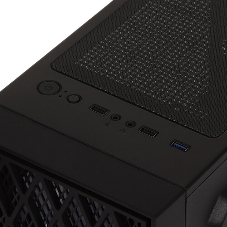 Компьютерный корпус Miditower ExeGate EVO-8243-EVO800 (ATX, БП EVO800RGb с вент. 12 см, 2хUSB+1хUSB 3.0, черный, 3 вент. с RGb подсветкой, боковая панель - закаленное стекло)