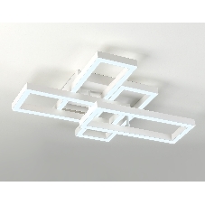 Потолочный светодиодный светильник Ambrella light FA1001/2+2 WH белый 65W 3000K-6400K 550*453*130 (ПДУ ИК)