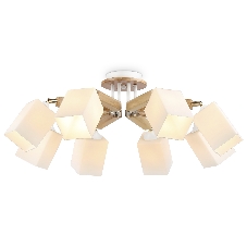 Светильник Ambrella light TR9522/8 WH/GD/FR белый/золото/белый матовый E27*8 max 40W D790*260