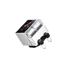 Система охлаждения Water Cooling System PCCooler DS360 Display WH (310W, 360мм, LED, белый, ARGb Pump/Fans: 3x120мм, 90.56CFM, 39.8dBA, 2500RPM/Pump height 65мм, 15dBA, 2600RPM, Rad thickness 27мм/S: 1851, 1700, 1200, 115X, AM5, AM4)