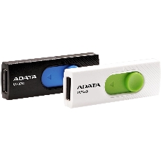 Флешка USB ADATA UV320 (AUV320-32G-RBKBL), 32Gb, USB 3.2 Gen 1, R/W 100/30, черный/голубой