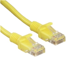 Патч-корд UTP Cablexpert PP12-15M/Y cat.5e, 15м, литой, многожильный, желтый