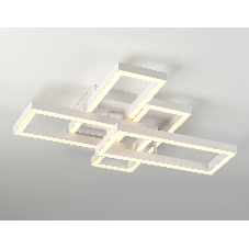 Потолочный светодиодный светильник Ambrella light FA1001/2+2 WH белый 65W 3000K-6400K 550*453*130 (ПДУ ИК)