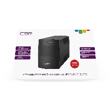 Источник бесперебойного питания CBR UPS-TWP-101EJ-650 / 650ВА / 390Вт, Schuko CEE 7 x2 outlets, USB Type-B, RJ11/45