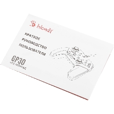 Геймпад A4Tech Bloody GP30 Sports черный/синий USB виброотдача обратная связь