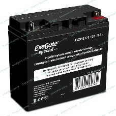 Батарея для ИБП ExeGate ES255177RUS DTM 1217/EXS12170 (12V 17Ah), клеммы под болт М5