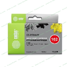 Картридж струйный Cactus CS-PFI102Y желтый (130мл) для Canon IP iPF500/iPF600/iPF700/MFP M40/iPF765/LP17/LP24