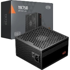 Блок питания PCCooler YK750, 750Вт, 80+ Bronze, 135мм, немодульный, черный