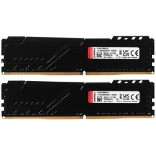 Оперативная память Kingston Fury Beast, DDR4, 32GB (1x32GB), 3200MHz, CL16, DIMM, с радиатором, RGB, черный